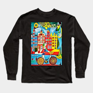 Amsterdam, globetrotters Long Sleeve T-Shirt